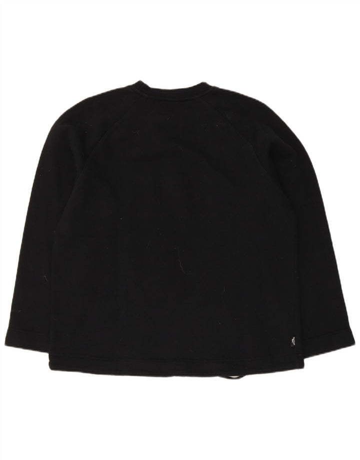 Reebok Γυναικείο Φούτερ Jumper UK 12 Μεσαίο Μαύρο Βαμβακερό