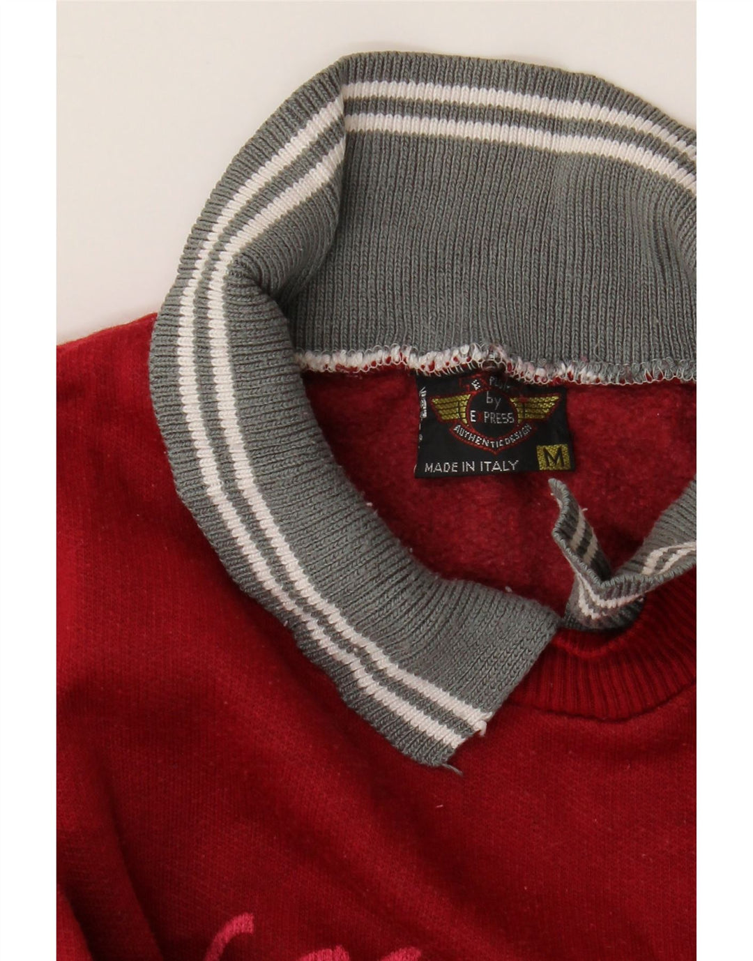 Γυναικείο γραφικό φούτερ EXPRESS Oversized Jumper UK 14 Medium Red