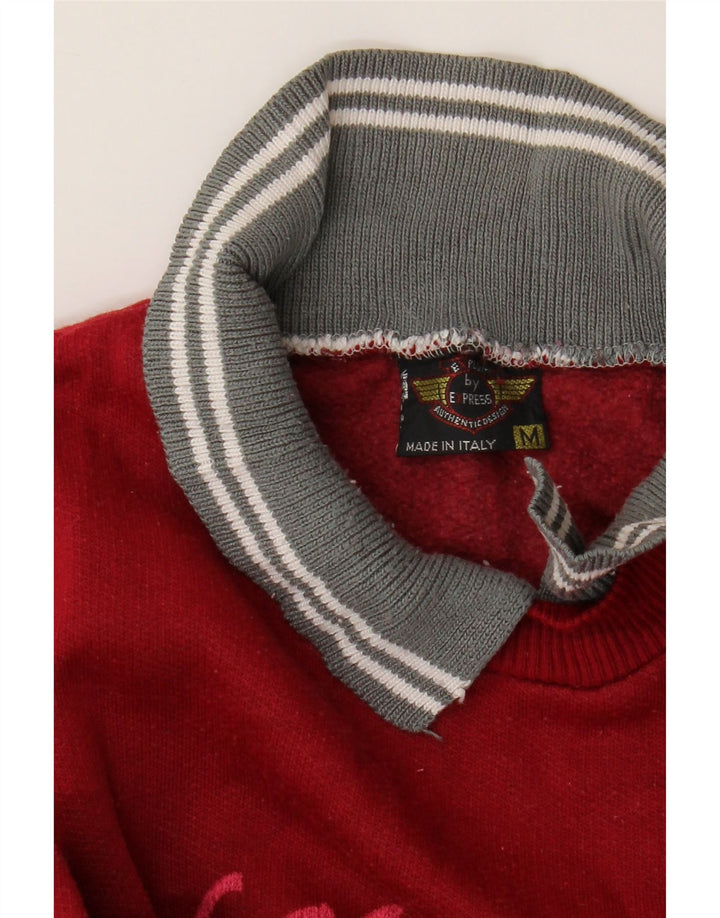 Γυναικείο γραφικό φούτερ EXPRESS Oversized Jumper UK 14 Medium Red