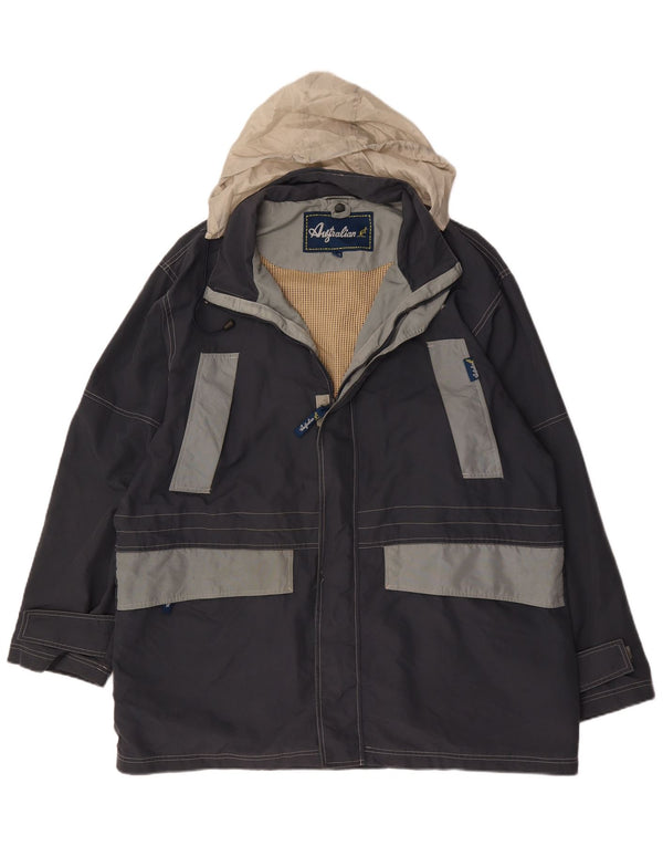 AUSTRALIAN L'ALPINA Ανδρικό τζάκετ αντιανεμικό UK 42 XL Navy Blue Colorblock