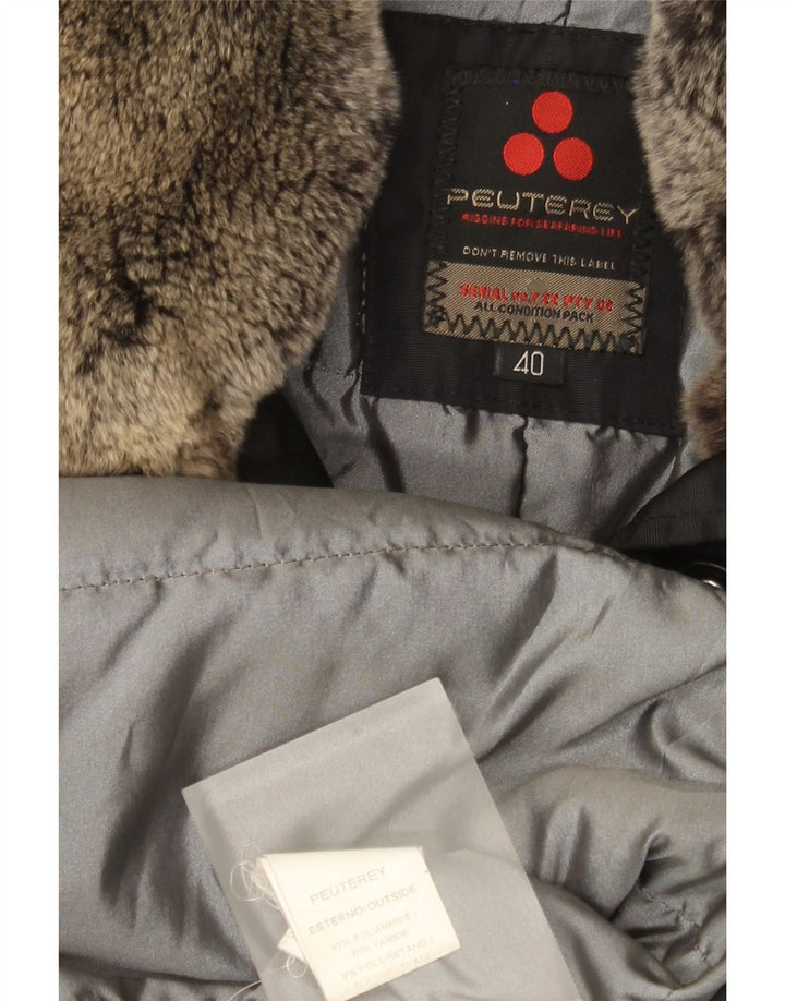 PEUTEREY Γυναικείο Μπουφάν Parka EU 40 Medium Black Polyamide