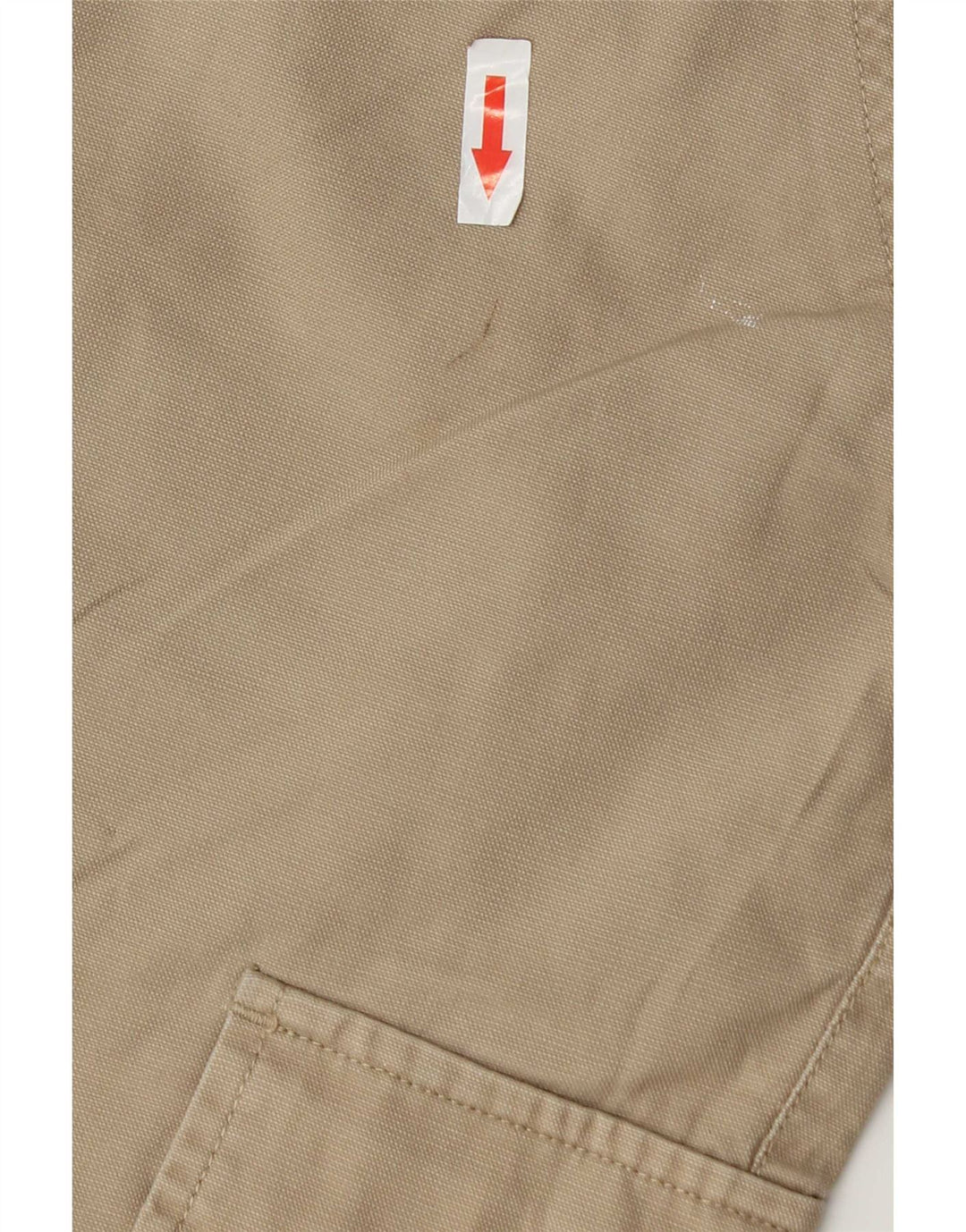 Zara Ανδρικό Σορτς Cargo EU 42 Μεγάλο W32 Μπεζ βαμβακερό