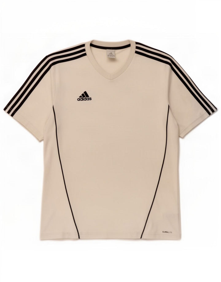 Adidas Ανδρικό T-Shirt Climalite Top Large White Polyester