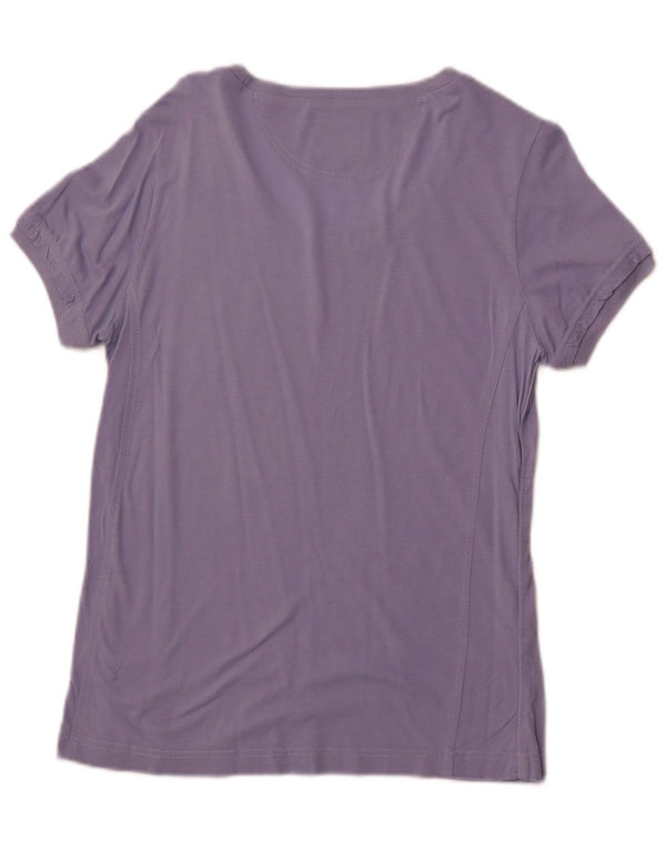 CHAMPION Γυναικείο T-Shirt Easy Fit Top UK 12 Medium Purple