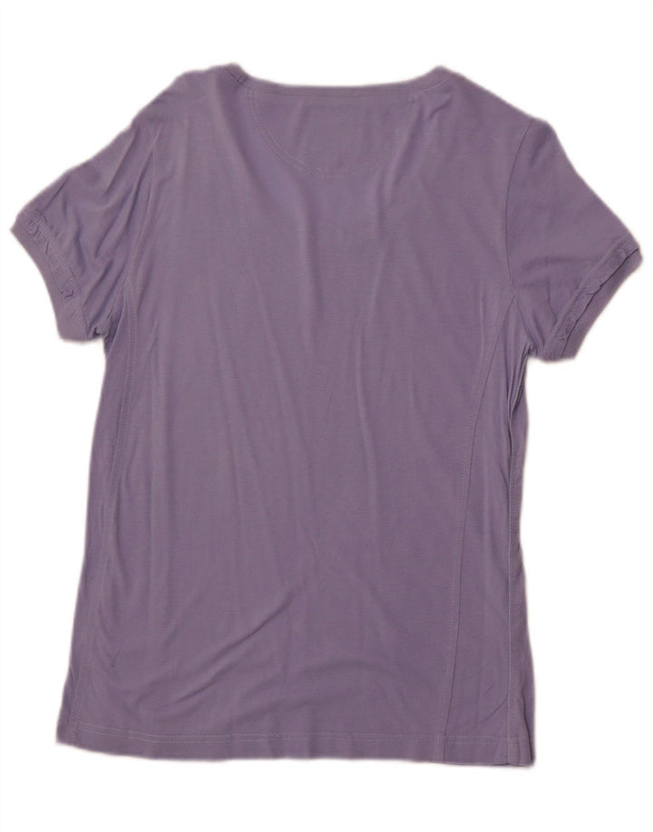 CHAMPION Γυναικείο T-Shirt Easy Fit Top UK 12 Medium Purple