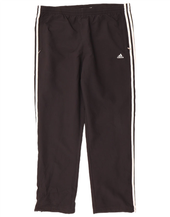 ADIDAS Mens Tracksuit Trousers UK 44/46 Large  Black Polyester