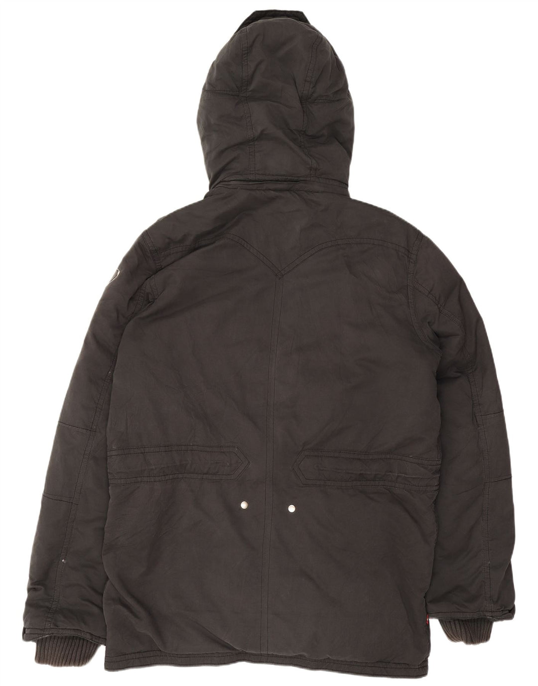 Ανδρικό μπουφάν με κουκούλα Levi's UK 42 XL μαύρο πολυεστέρα