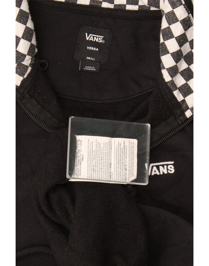 Ανδρικό φούτερ με φερμουάρ Vans Jumper Μικρό μαύρο γεωμετρικό βαμβακερό