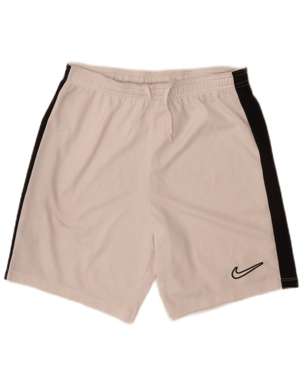 Αθλητικό σορτς Nike Boys Dri Fit 11-12 ετών μεγάλο λευκό χρώμα