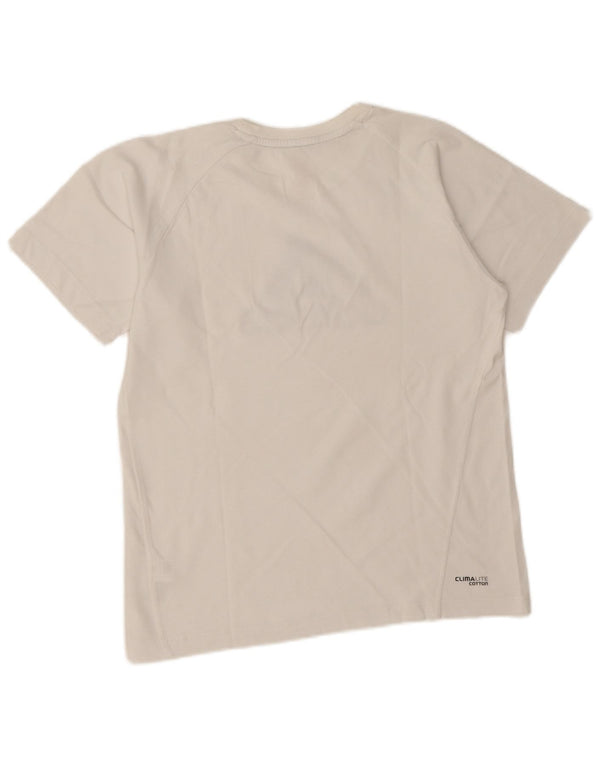 Adidas Boys Clima 365 Γραφικό T-Shirt 13-14 ετών λευκό βαμβακερό