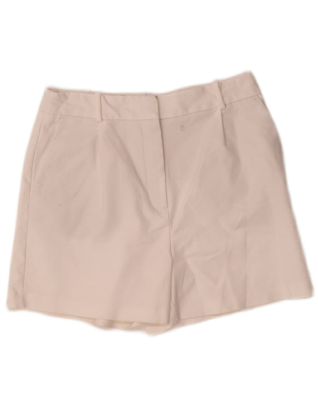 Zara Γυναικείο Σορτς Chino Μεσαίο W28 Λευκό βαμβακερό