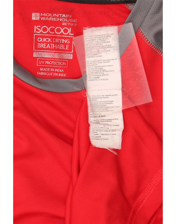 Ανδρικό T-Shirt Mountain Warehouse IsoCool Top Medium Red Colourblock