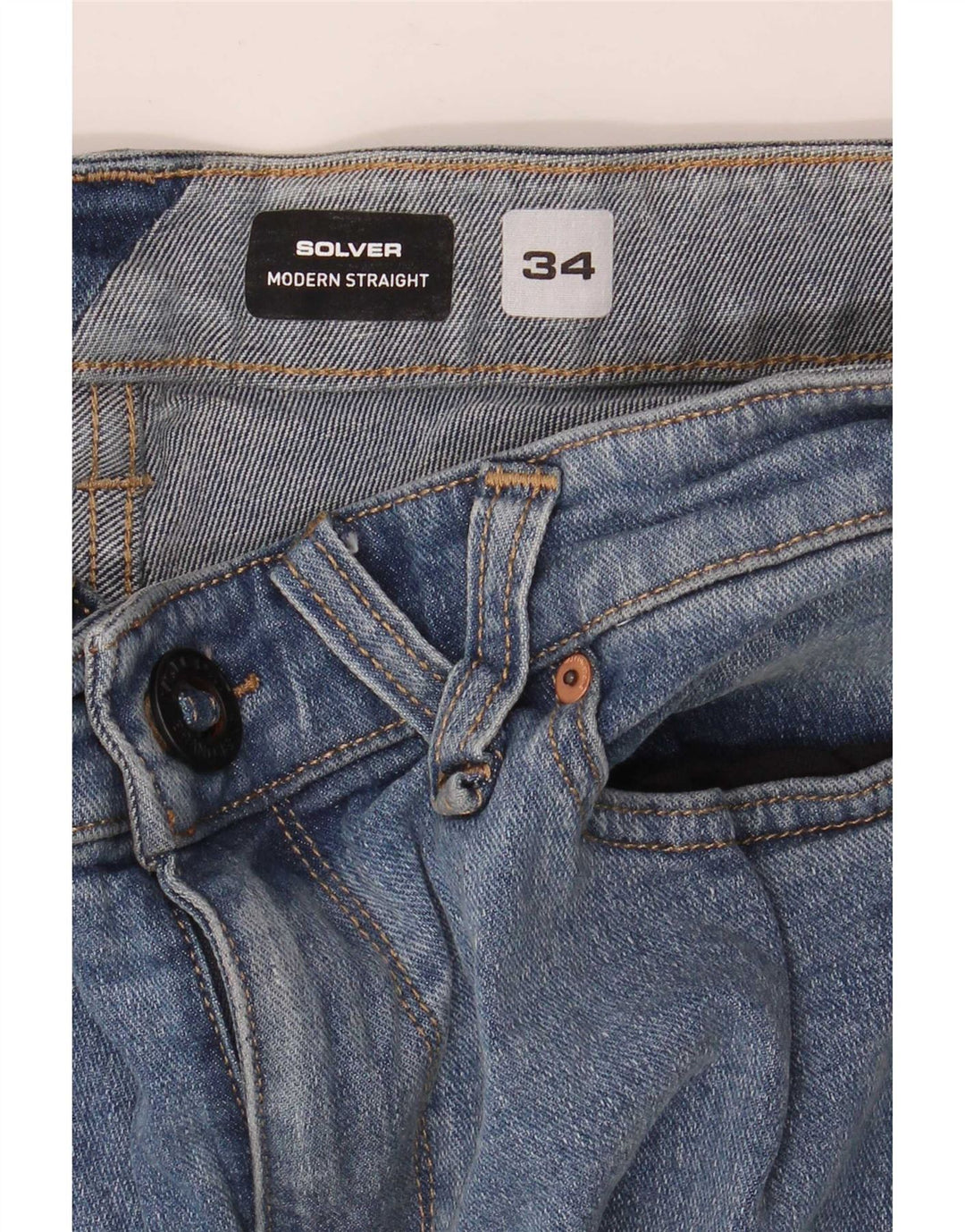 Ανδρικό τζιν Volcom Solver ίσιο W34 L31 Μπλε βαμβακερό