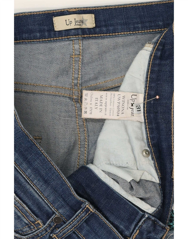 Vintage Γυναικεία Distressed Slim Jeans W31 L28 Blue Cotton