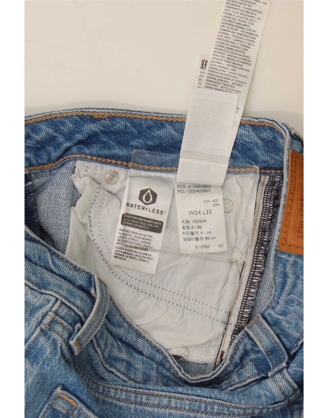 Levi's Womens Bootcut Jeans W24 L26 Blue Cotton
