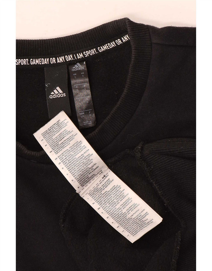 Ανδρικό φούτερ Adidas Jumper Μικρό μαύρο βαμβακερό