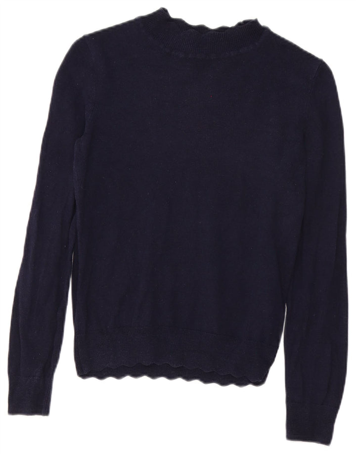 Γυναικείο πουλόβερ με λαιμόκοψη Oasis UK 10 Small Navy Blue