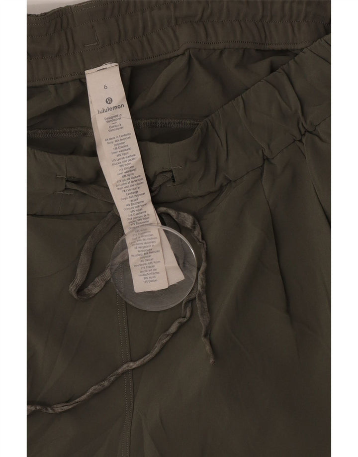 Γυναικείο αθλητικό σορτς Lululemon US 6 Medium Khaki Polyester