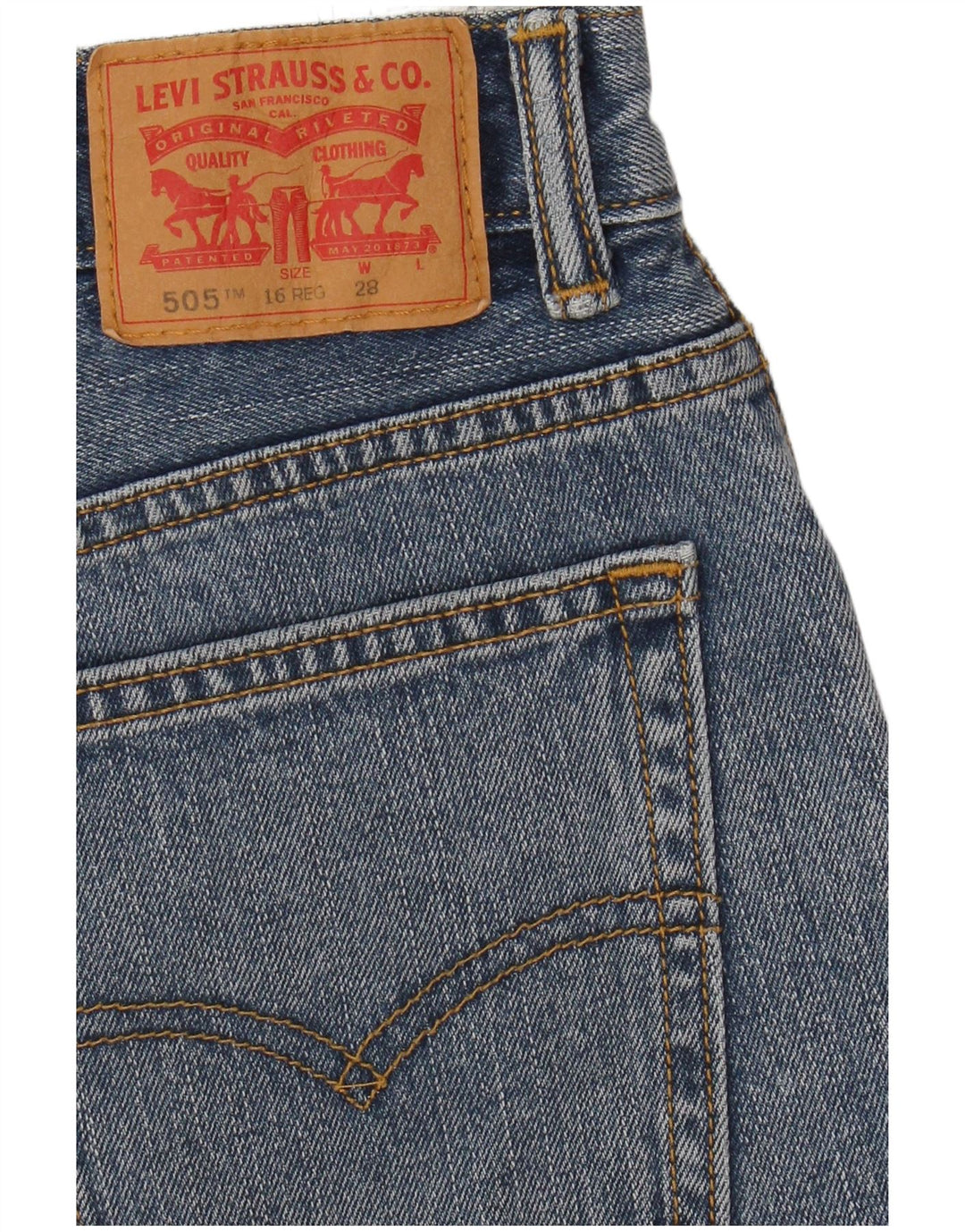 Levi's Boys 505 Τζιν σορτς 15-16 ετών W28 Μπλε βαμβακερό