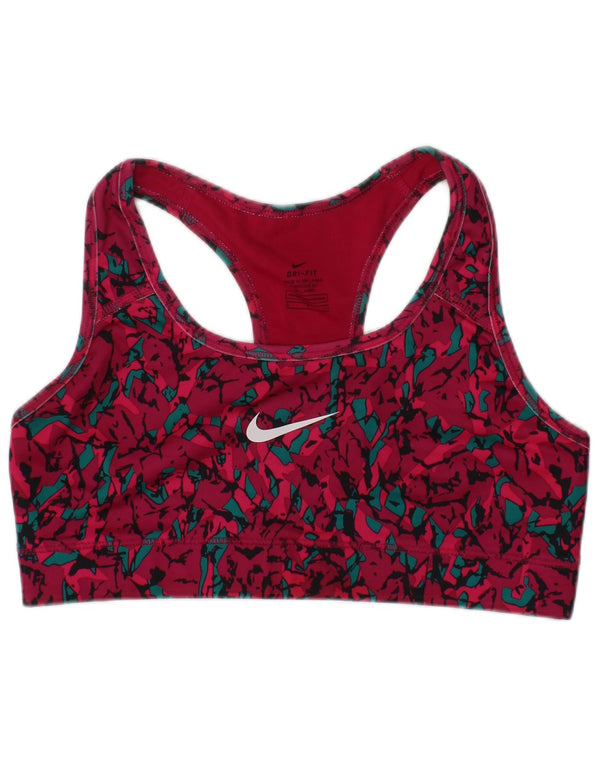 Γυναικείο γραφικό αθλητικό σουτιέν Nike Dri Fit Μικρό ροζ λουλουδάτο σπορ