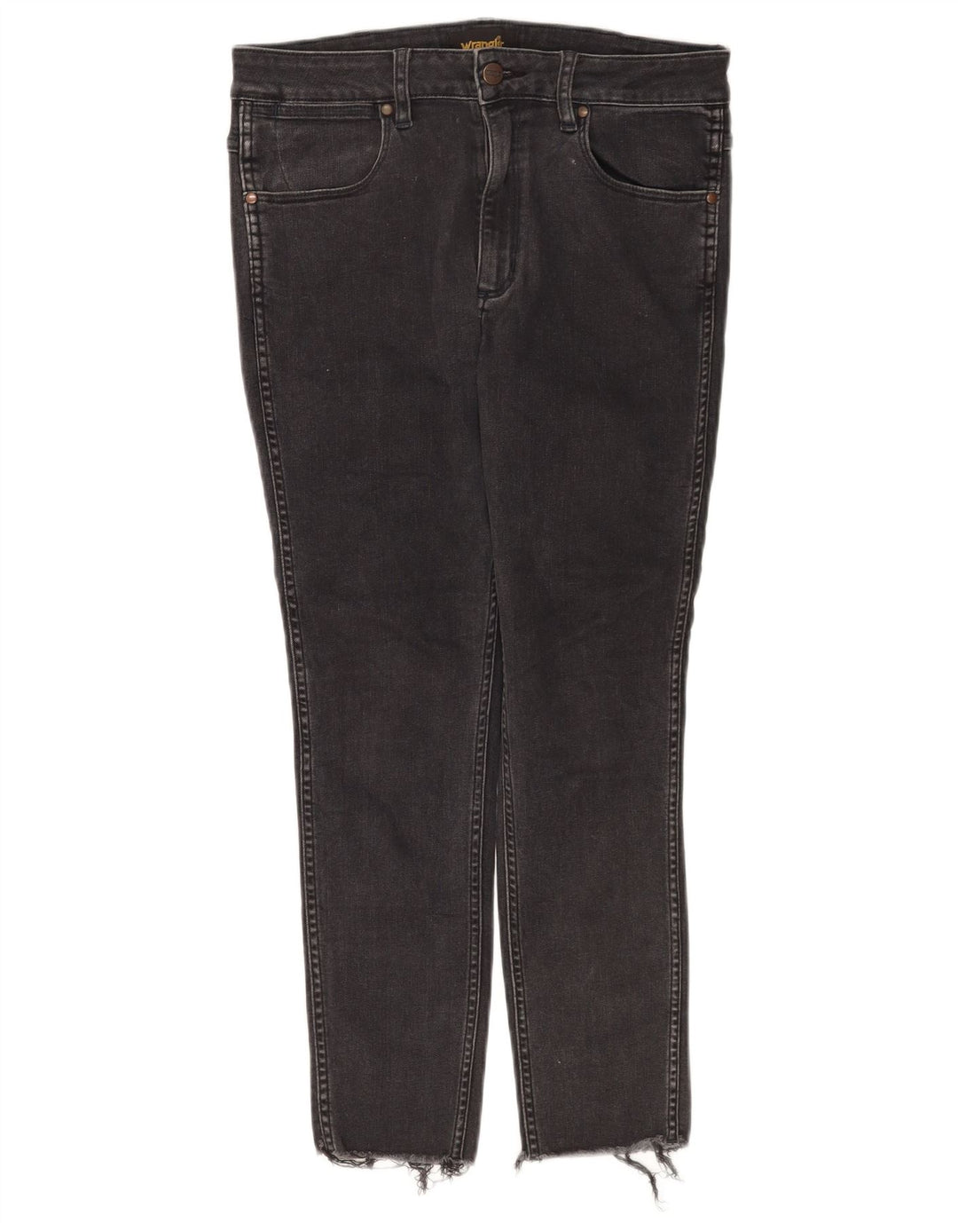 Wrangler Γυναικείο Cropped Jeans W32 L25 Μαύρο βαμβακερό
