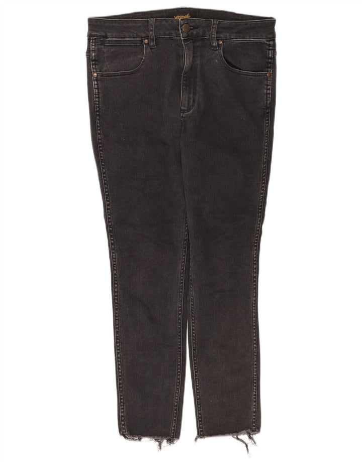 Wrangler Γυναικείο Cropped Jeans W32 L25 Μαύρο βαμβακερό