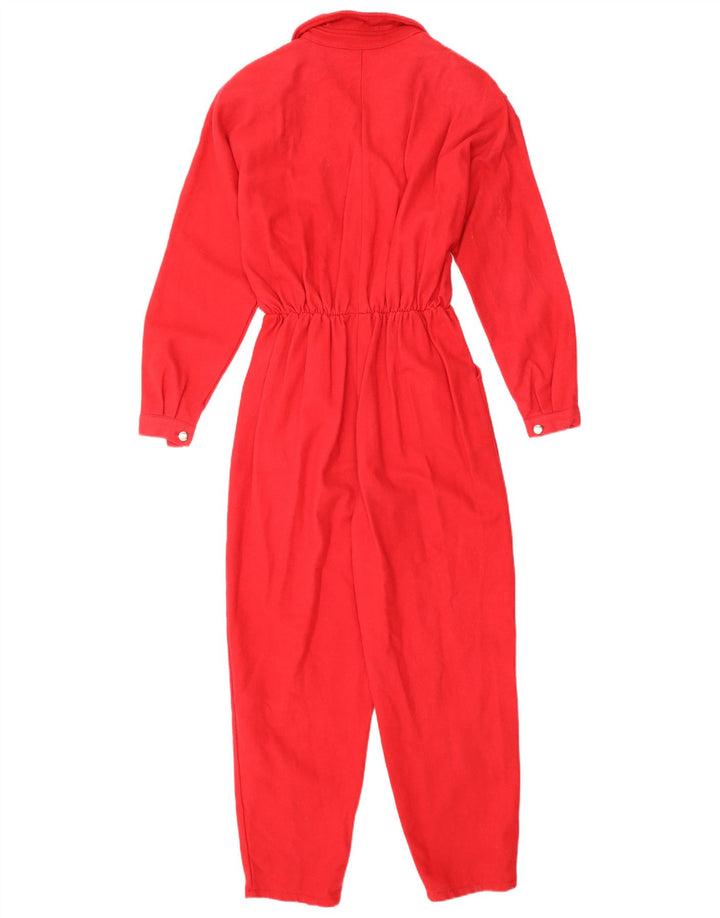 Vintage γυναικεία ολόσωμη φόρμα UK 12 Medium Red