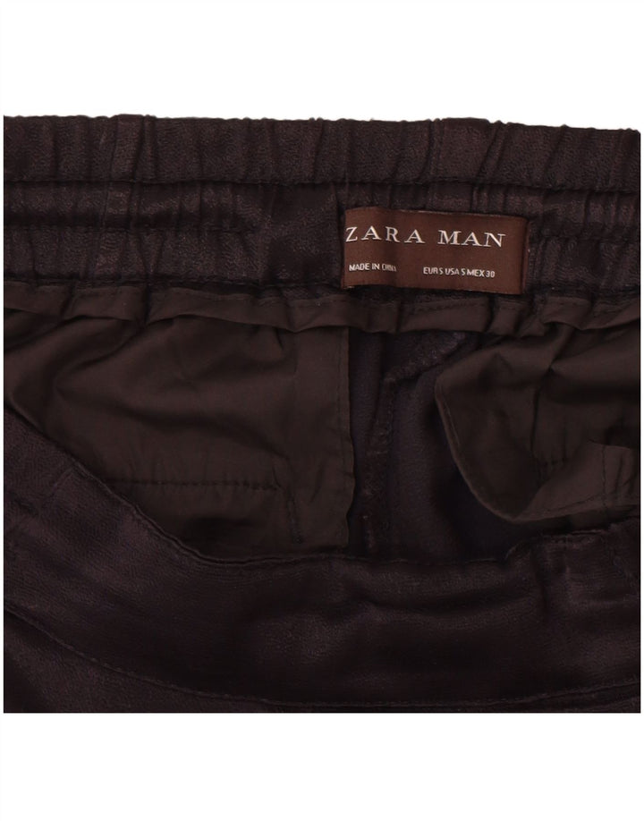 Zara Ανδρικό ίσιο παντελόνι Chino Small W30 L29 Μαύρο