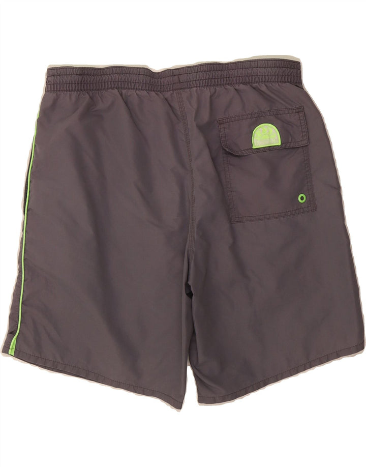 SUNDEK Mens Graphic Swimming Shorts Medium Grey Polyester Vintage Sundek and Second-Hand Sundek from Messina Hembry 