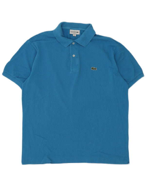 Lacoste Mens Classic Fit Polo Shirt Size 5 Large Blue Cotton
