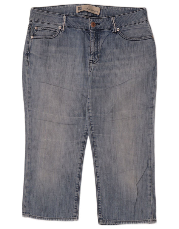 Gap Γυναικείο Χαμηλής Καμπύλης Κάπρι Τζιν US 8 Medium W32 L20 Μπλε βαμβακερό