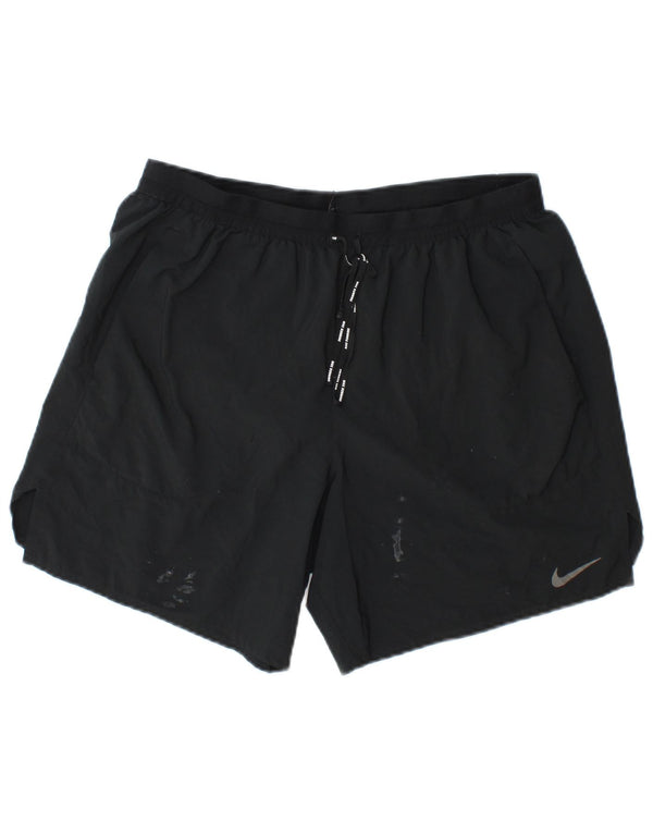 Ανδρικό αθλητικό σορτς Nike Dri Fit με μεγάλο μπλε ναυτικό πολυεστέρα