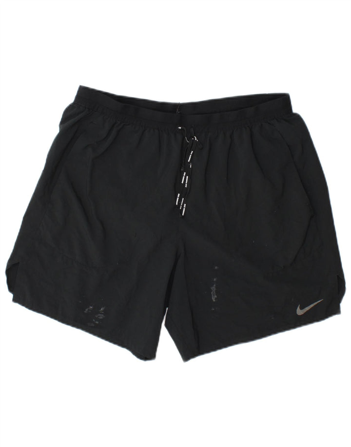 Ανδρικό αθλητικό σορτς Nike Dri Fit με μεγάλο μπλε ναυτικό πολυεστέρα