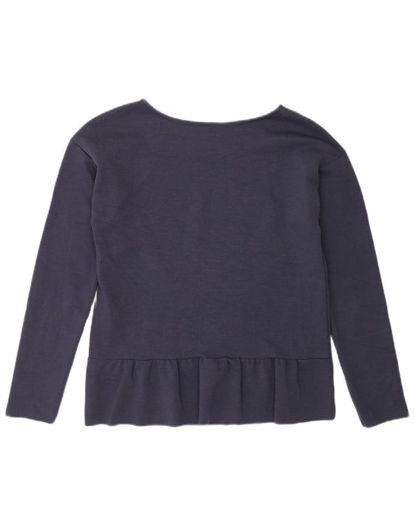 Γυναικείο τοπ Benetton μακρυμάνικο UK 10 Small Navy Blue