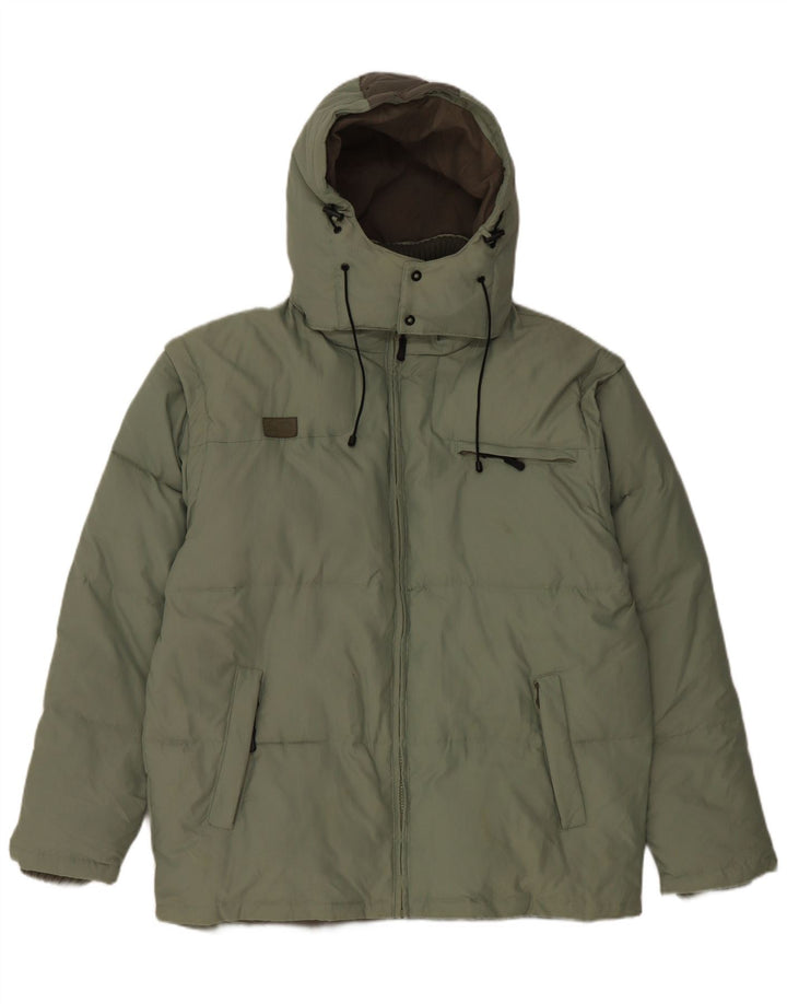 Fila Ανδρικό μπουφάν με κουκούλα UK 40 Large Green Polyamide