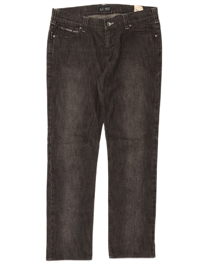 Armani Γυναικείο Straight Jeans W29 L28 Γκρι