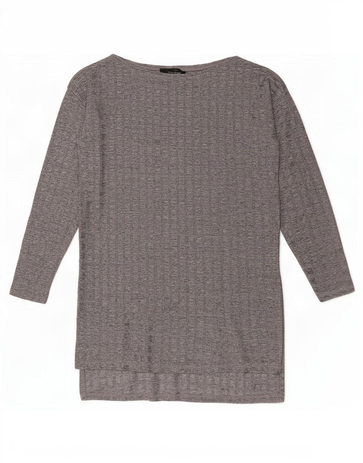 Zara Γυναικείο μακρυμάνικο τοπ UK 10 Small Grey Check