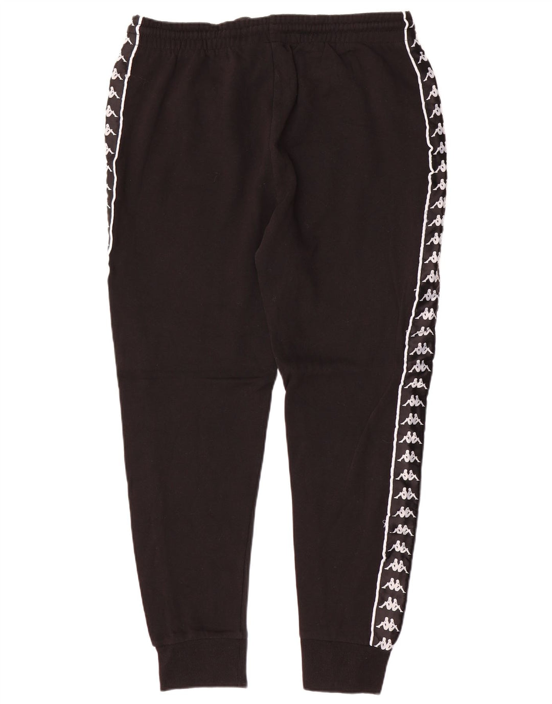 KAPPA Ανδρική Γραφική Αθλητική Παντελόνα Joggers 2XL Μαύρο Βαμβακερό