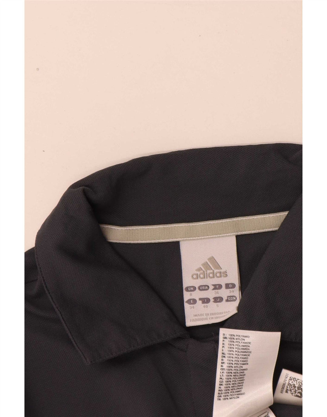 Adidas Γυναικείο Climalite Polo μπλουζάκι UK 8 Small Grey Polyamide