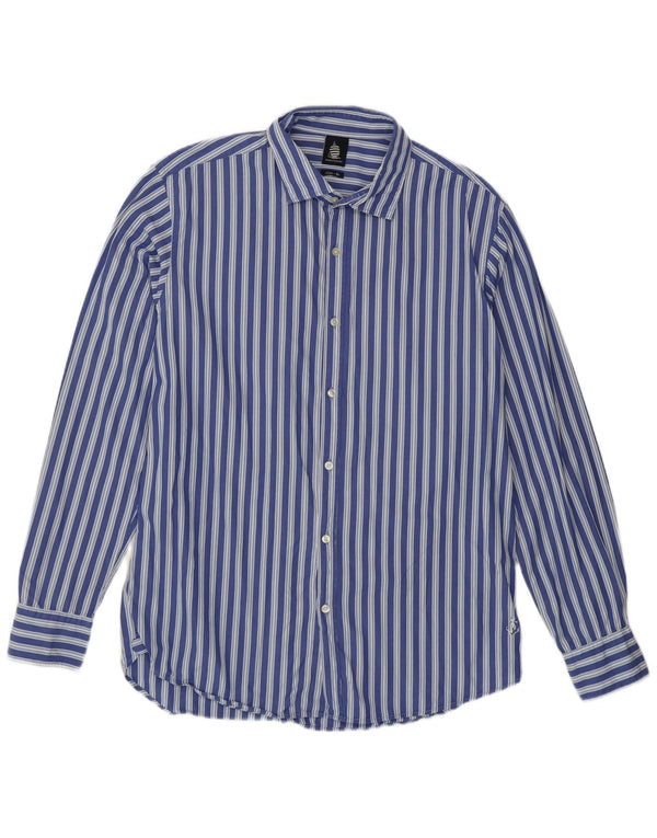 Marina Yachting Ανδρικό πουκάμισο Slim Fit Μέγεθος 42 Μεγάλο Μπλε Ριγέ