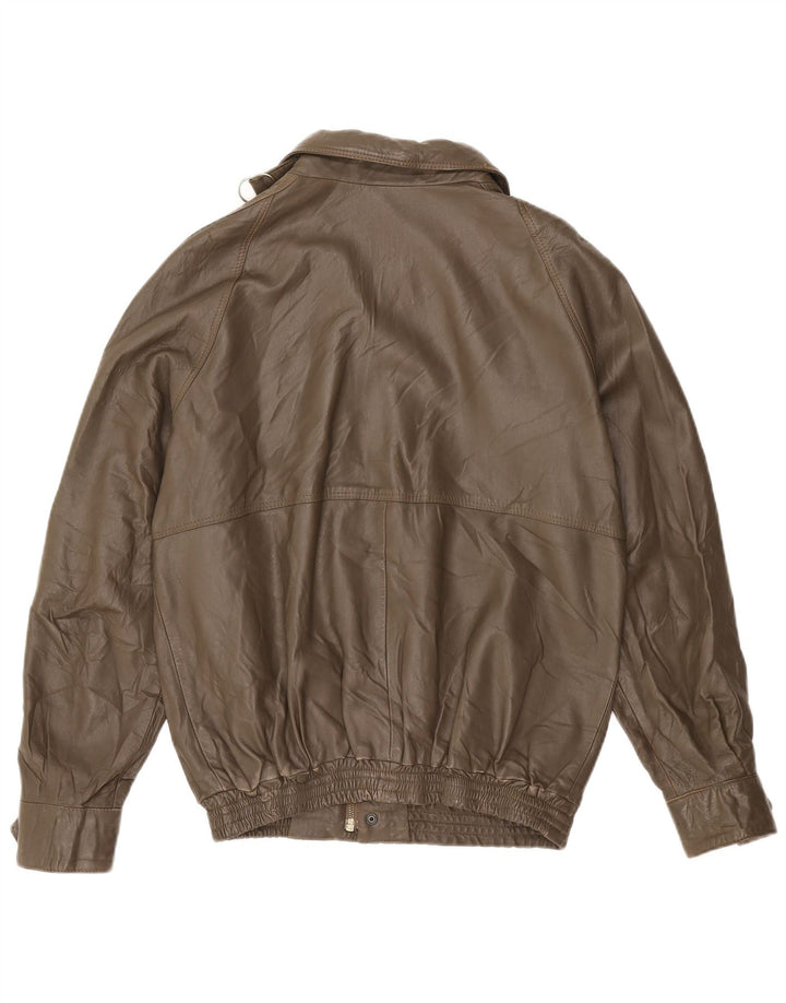 VINTAGE Ανδρικό Δερμάτινο Μπουφάν IT 48 Μεσαίο Καφέ