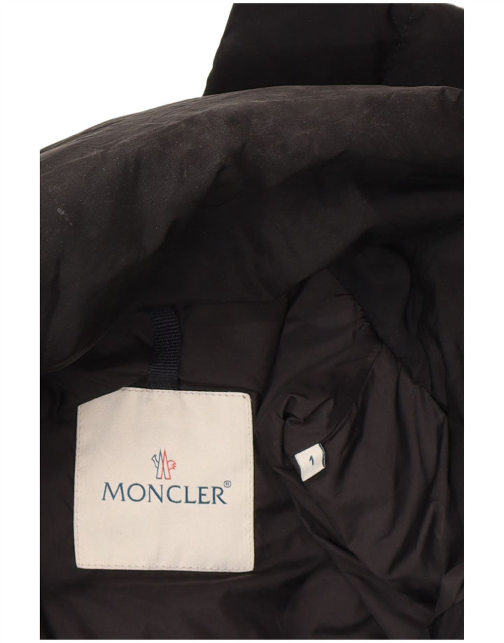 MONCLER Γυναικείο παλτό με επένδυση μεγέθους 1 Small Black Polyamide Classic