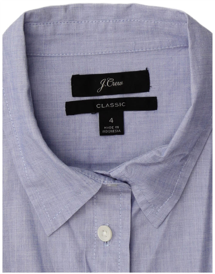 J. CREW Γυναικείο πουκάμισο Classic Classic Fit US 4 Μικρό μπλε βαμβακερό