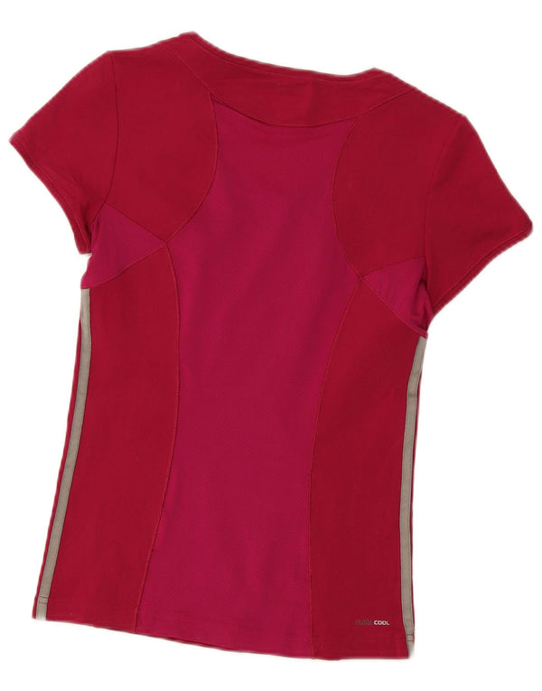 Adidas Γυναικείο T-Shirt Climacool Top 12 μεσαίου κόκκινου πολυεστέρα σπορ