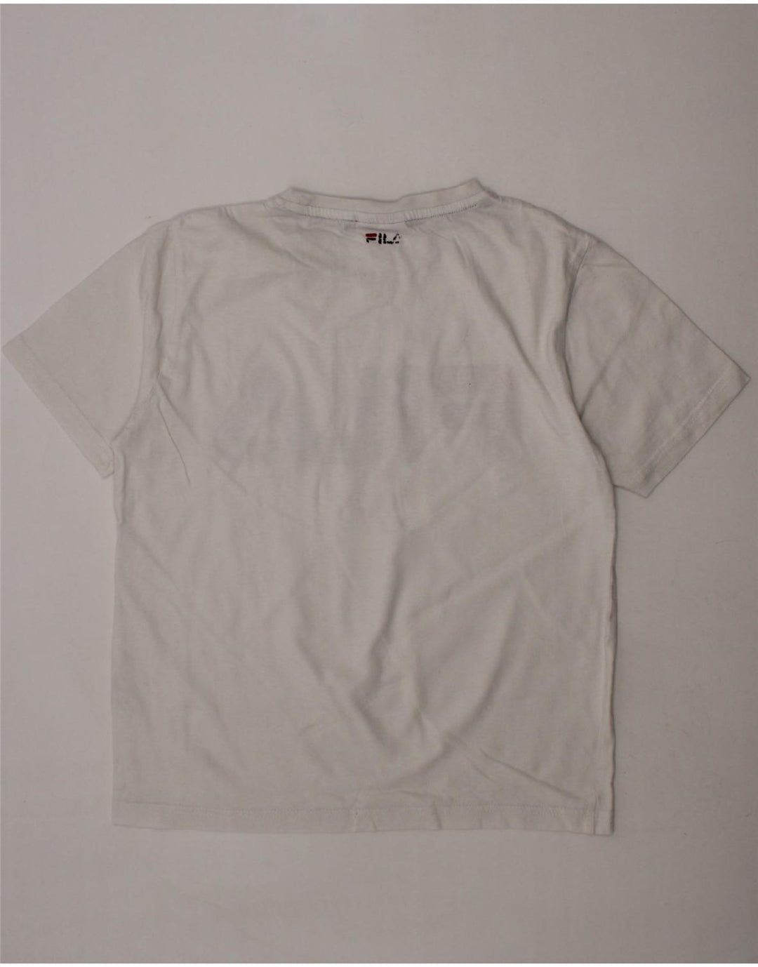 FILA Boys Graphic T-Shirt Top 11-12 Years White Vintage Fila and Second-Hand Fila from Messina Hembry 