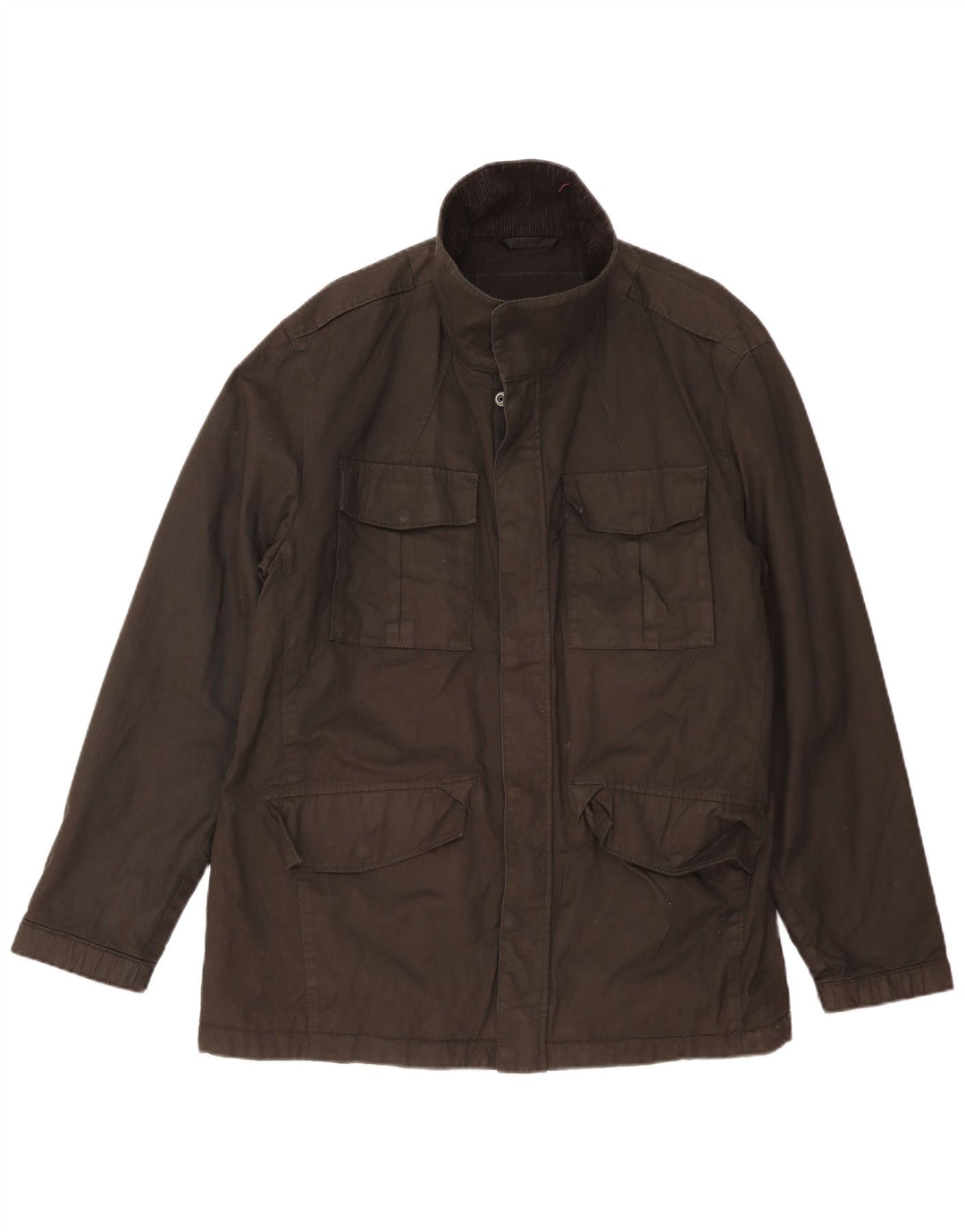 Marks & Spencer Mens Utility Jacket UK 44 2XL Μαύρο βαμβακερό