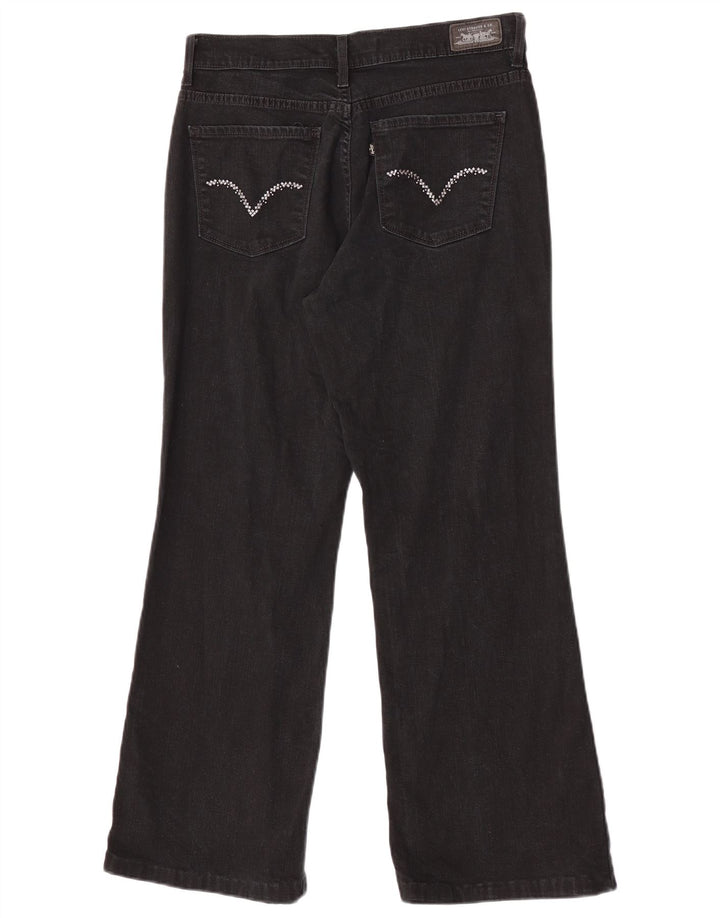 Levi's Womens 512 Bootcut Jeans Αδυνατίσματος US 8 Medium W27 L28 μαύρο βαμβακερό
