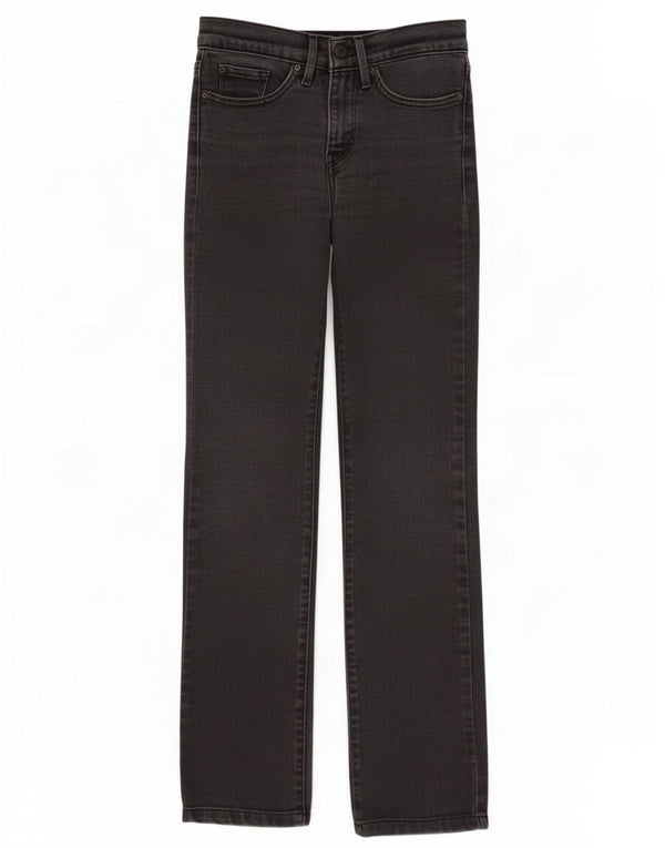 Levi's Womens 314 Shaping Straight Jeans W24 L28 Μαύρο βαμβακερό