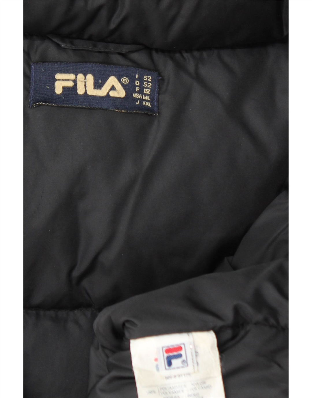 Fila Ανδρικό μπουφάν με κουκούλα IT 52 Large Black Polyamide