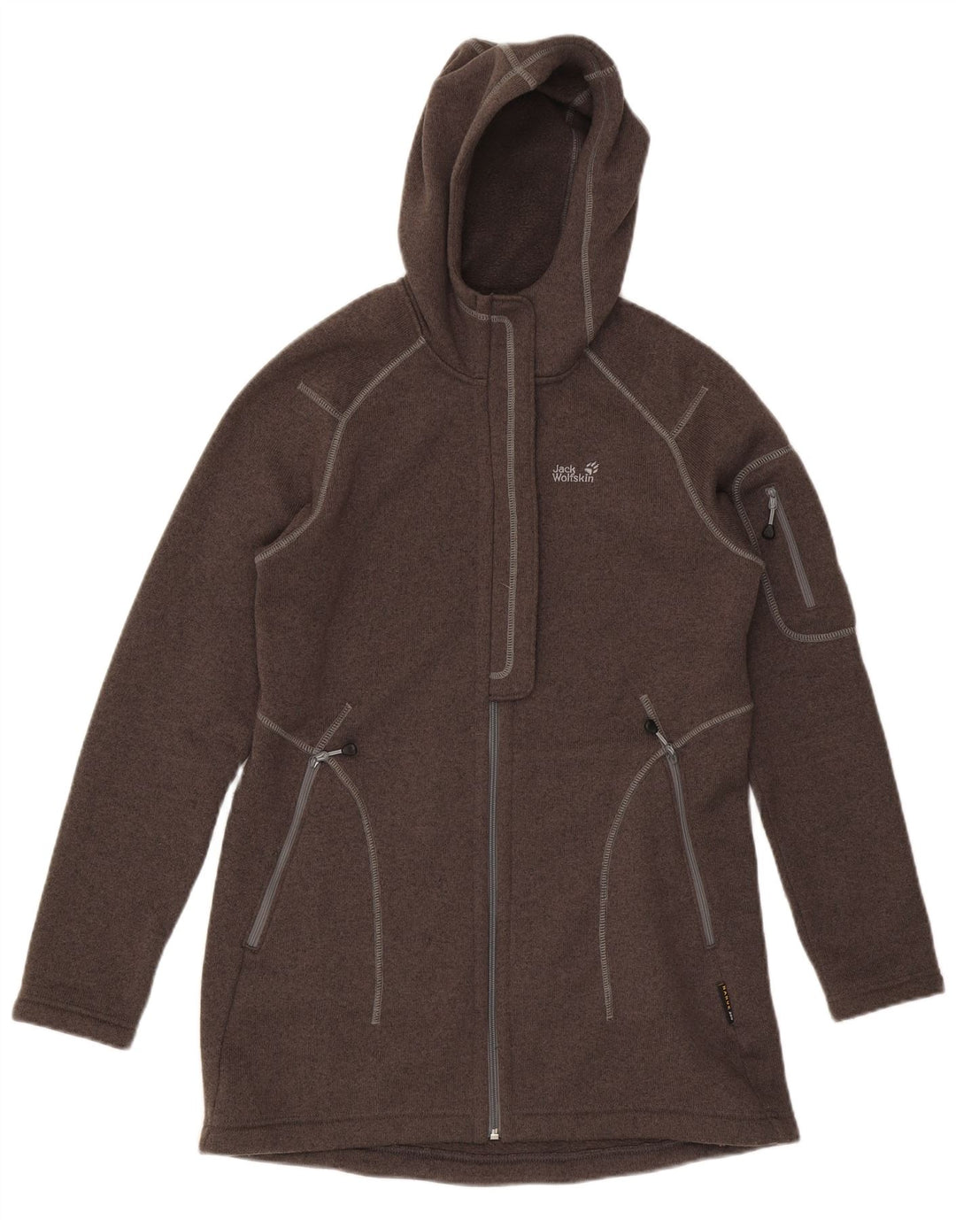 JACK WOLFSKIN Γυναικεία αθλητική φόρμα με κουκούλα Top Jacket UK 16 Large Brown